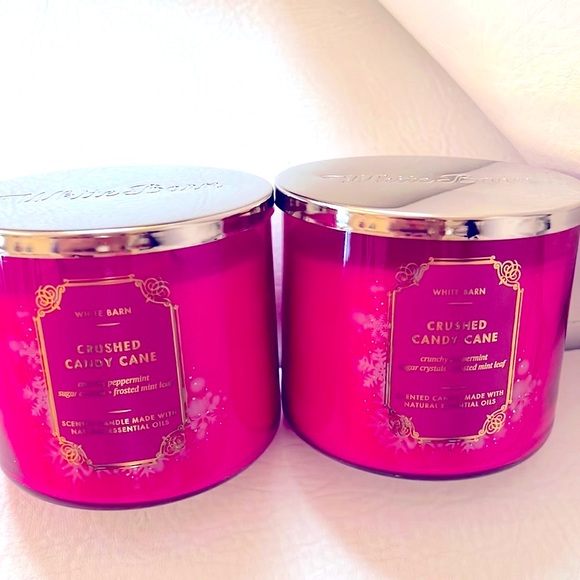 Bath & Body Works Other - Crushed Candy Cane Candles!
